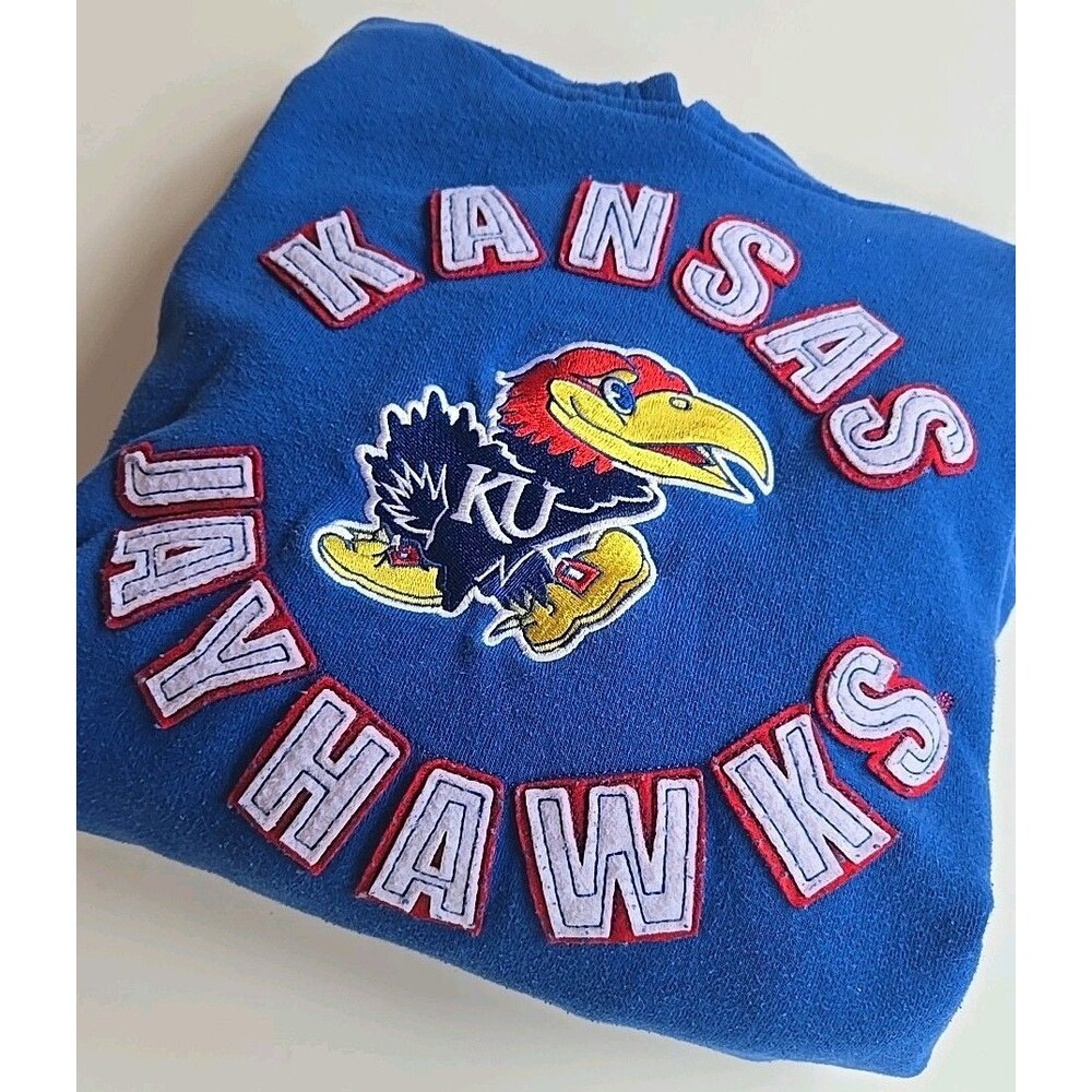 Kansas Jayhawks  Hoodie Sweatshirt Cover One Apperal Women's S/M